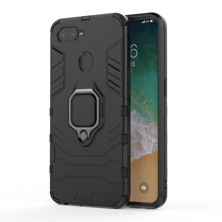 適用於OPPO F9 黑豹PC + TPU磁吸指環支架防摔保護殼  , For OPPO F9