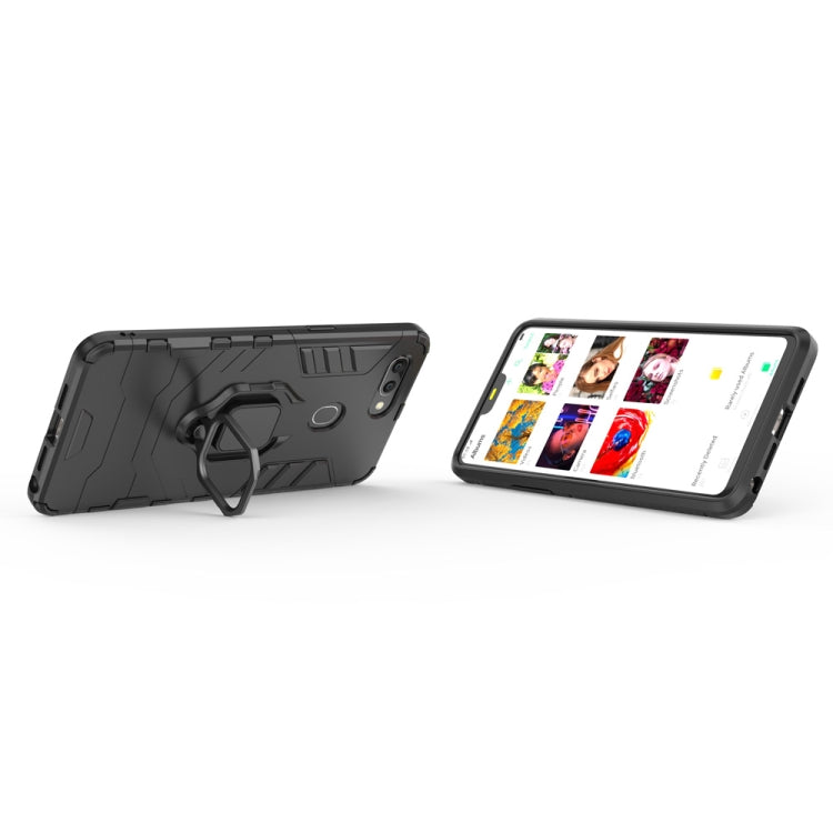 適用於OPPO R15 黑豹PC + TPU磁吸指環支架防摔保護殼  , For OPPO R15