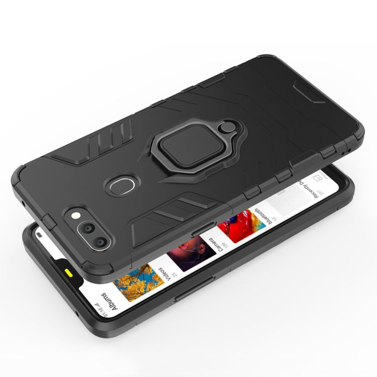 適用於OPPO R15 黑豹PC + TPU磁吸指環支架防摔保護殼  , For OPPO R15