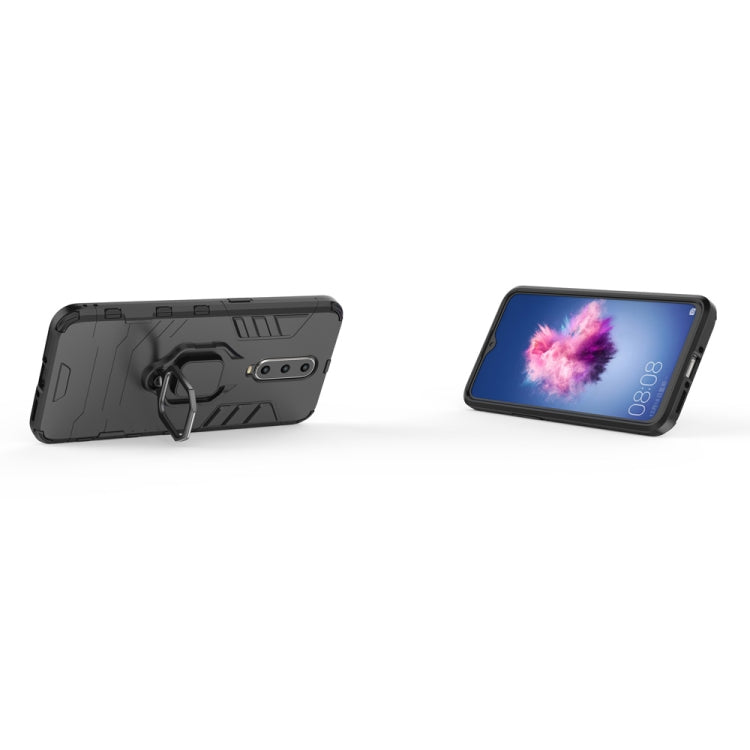 適用於OPPO R17 Plus 黑豹PC + TPU磁吸指環支架防摔保護殼  , For OPPO R17 Plus