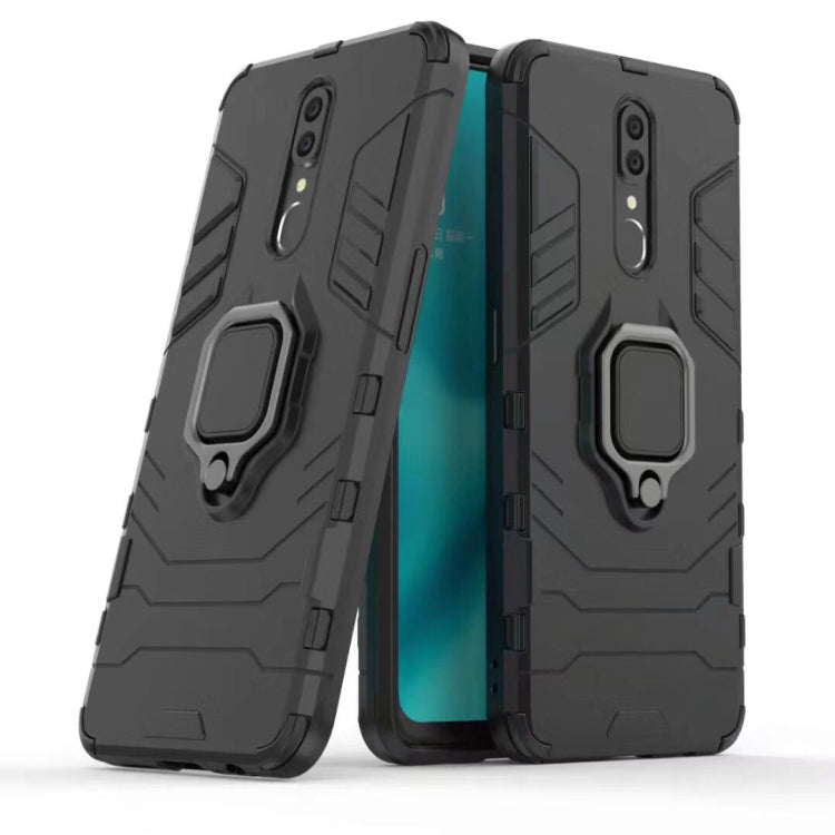 適用於OPPO F11 / A9 黑豹PC + TPU磁性指環支架防摔保護殼  , For OPPO F11 / A9