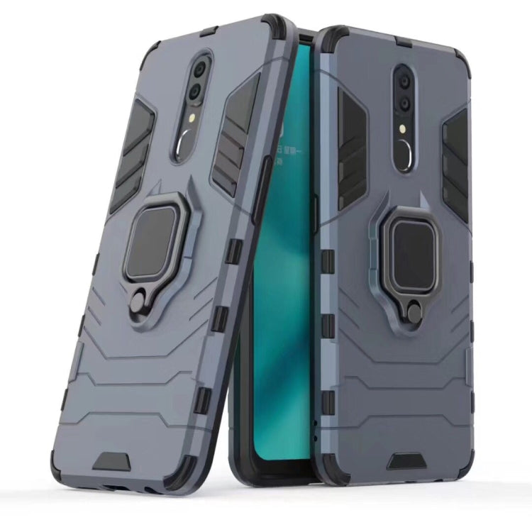 適用於OPPO F11 / A9 黑豹PC + TPU磁性指環支架防摔保護殼  , For OPPO F11 / A9