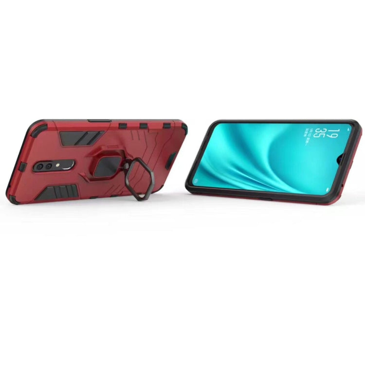 適用於OPPO F11 / A9 黑豹PC + TPU磁性指環支架防摔保護殼  , For OPPO F11 / A9