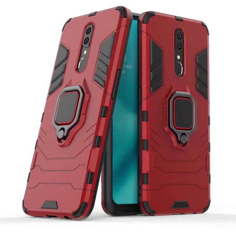 適用於OPPO F11 / A9 黑豹PC + TPU磁性指環支架防摔保護殼  , For OPPO F11 / A9