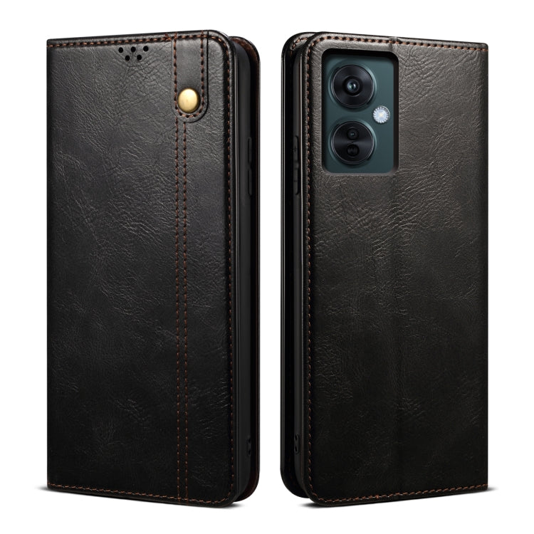 油蠟瘋馬紋休閑款手機皮套 適用於 OnePlus Nord CE 3 Lite / OPPO K11X