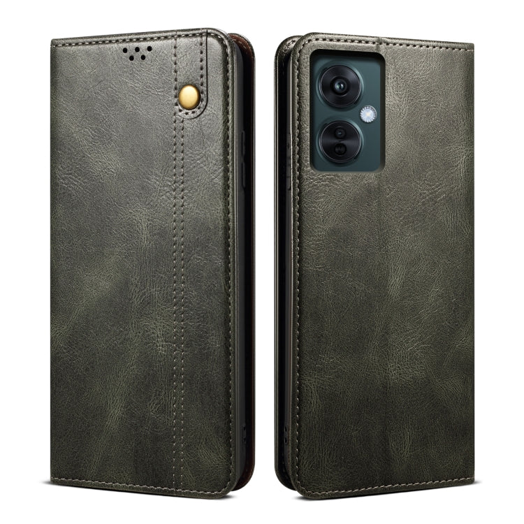 油蠟瘋馬紋休閑款手機皮套 適用於 OnePlus Nord CE 3 Lite / OPPO K11X