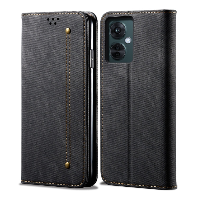 牛仔紋休閑款手機皮套 適用於 OnePlus Nord CE 3 Lite / OPPO K11X