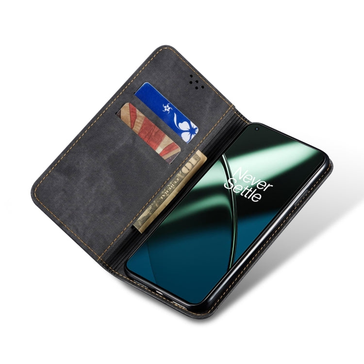 牛仔紋休閑款手機皮套 適用於 OnePlus Nord CE 3 Lite / OPPO K11X