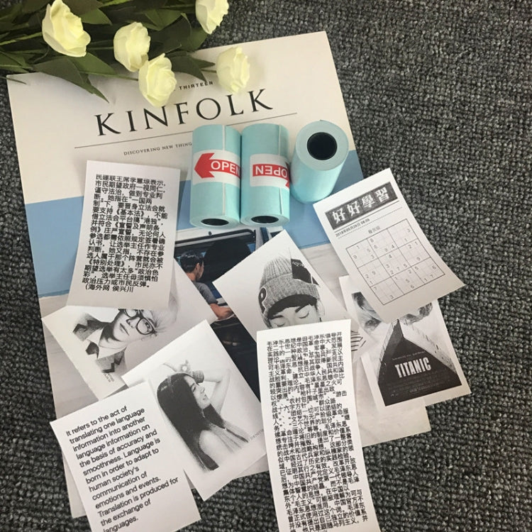 10 卷一賣 喵喵機P1/P2/A6 專用不幹膠熱敏標籤打印紙