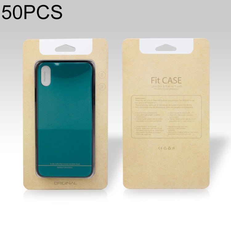 50 PCS iPhone手機殼包裝盒 PVC膠盒包裝盒  可用尺寸: 148mm x 78mm x 7mm