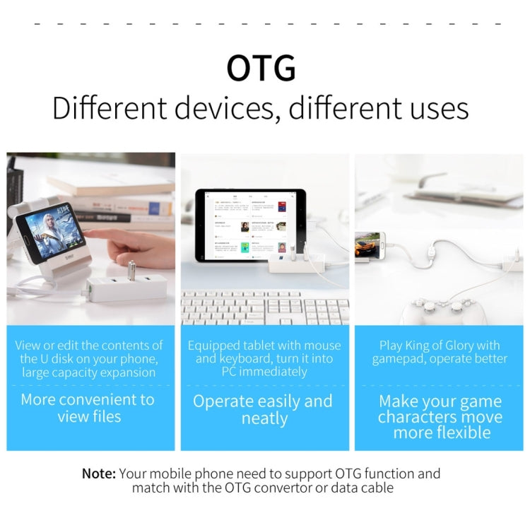 ORICO  W5P-U3-30  USB 3.0桌面4口集線器 30cm線