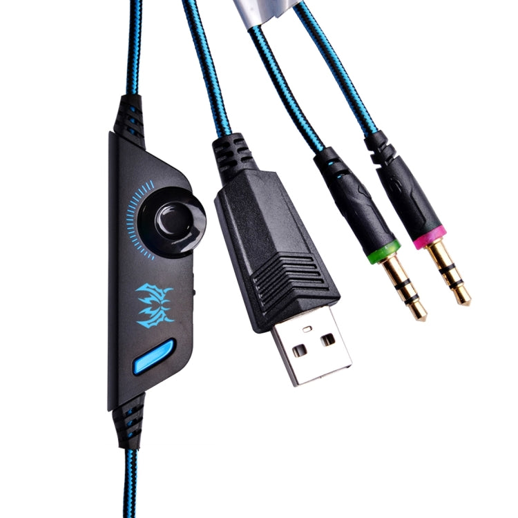 KOTION EACH G2000 頭戴式立體聲遊戲耳機 帶MIC&LED發光 線長：約2.2米