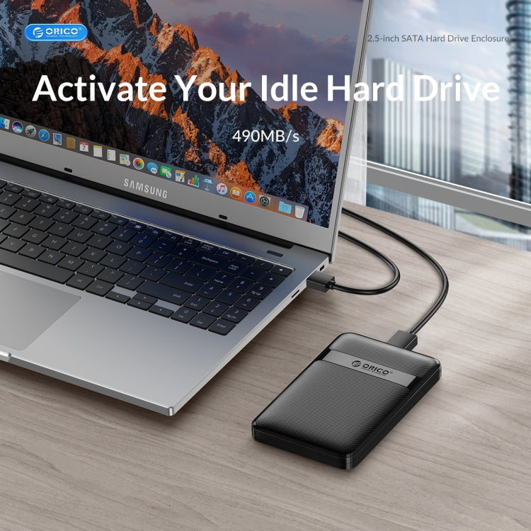 ORICO 2577U3-V1 Grid Texture Design 2.5 inch USB3.0 Micro-B Hard Drive Enclosure Box