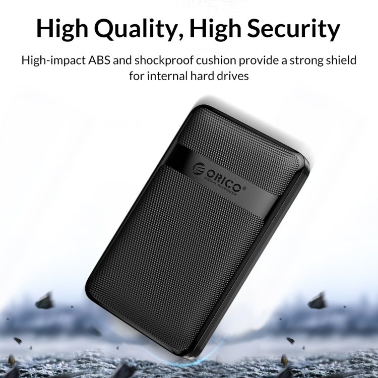 ORICO 2577U3-V1 Grid Texture Design 2.5 inch USB3.0 Micro-B Hard Drive Enclosure Box