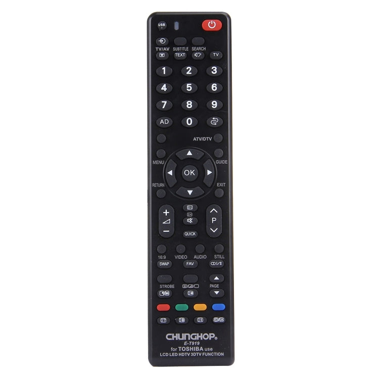 CHUNGHOP E-T919 東芝 TOSHIBA  LED LCD HDTV 3DTV 遙控器