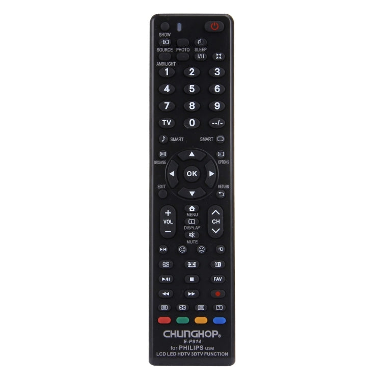 CHUNGHOP E-P914 通用於 PHILIPS 品牌的 LED LCD HDTV 3DTV 液晶電視遙控器