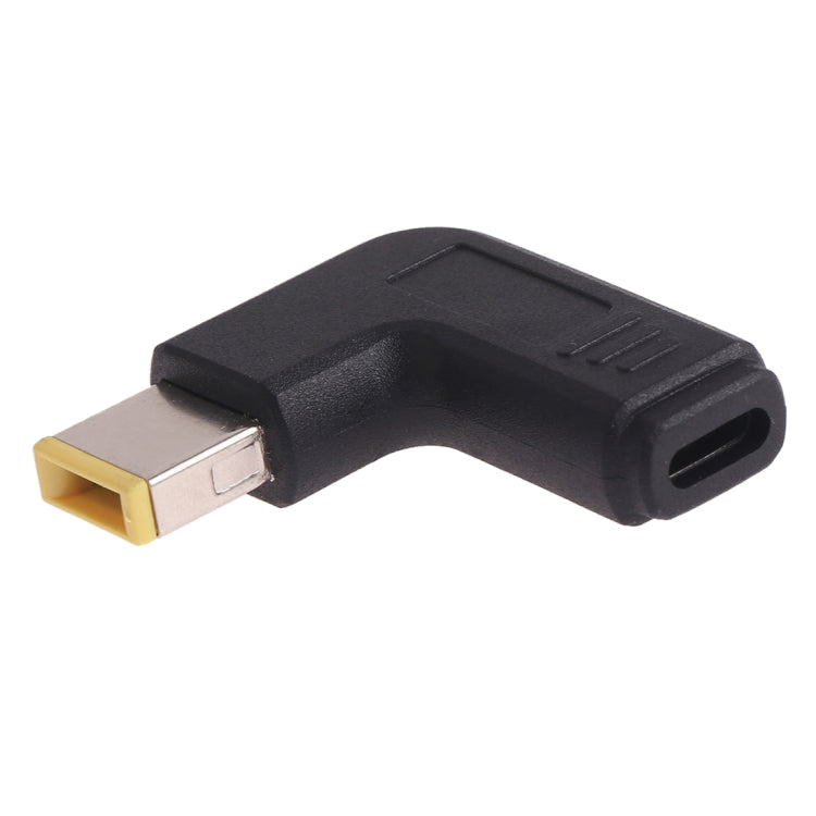 USB-C / Type-C Female to Big Square USB Male Plug Elbow Adapter Connector For Lenovo Thinkpad / ThinkBook / Xiaoxin