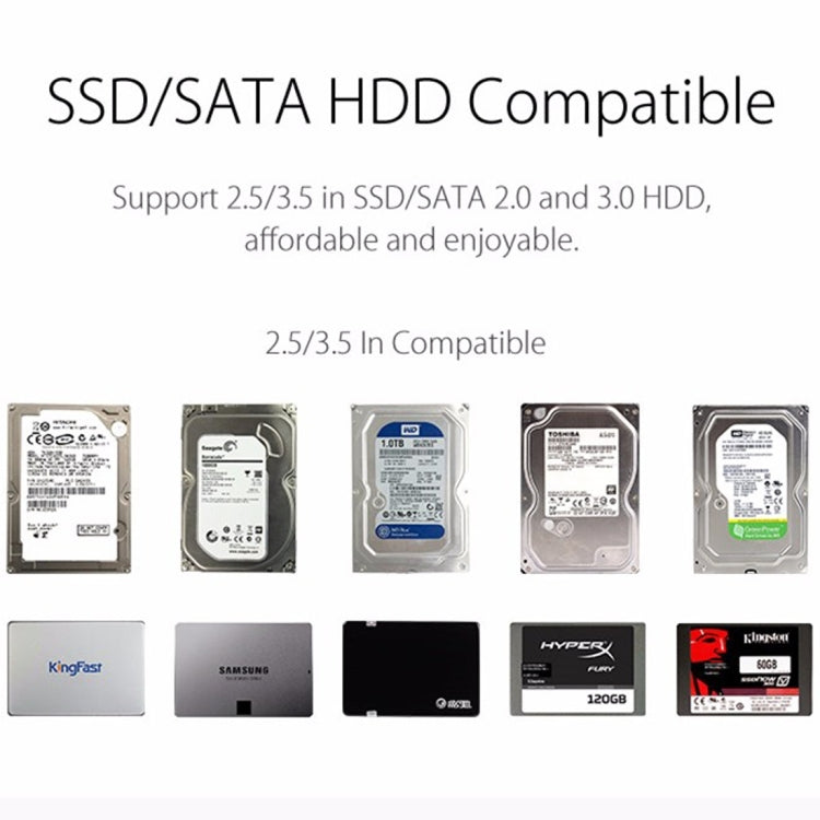 ORICO 3588US3 移動硬盤盒/USB 3.0 Type-B 2.5 / 3.5英寸SSD / SATA HDD硬盤盒