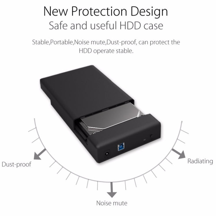 ORICO 3588US3 移動硬盤盒/USB 3.0 Type-B 2.5 / 3.5英寸SSD / SATA HDD硬盤盒