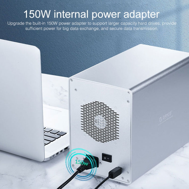ORICO 9558U3 五盤位移動硬盤盒/USB 3.0 Type-B 鋁合金3.5英寸SSD / SATA HDD硬盤盒