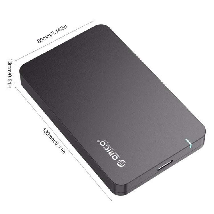 ORICO 2569S3 移動硬盤盒子/USB3.0 Mirco-B 筆記本2.5英寸9.5毫米厚度SATA HDD / SSD串口硬盤盒