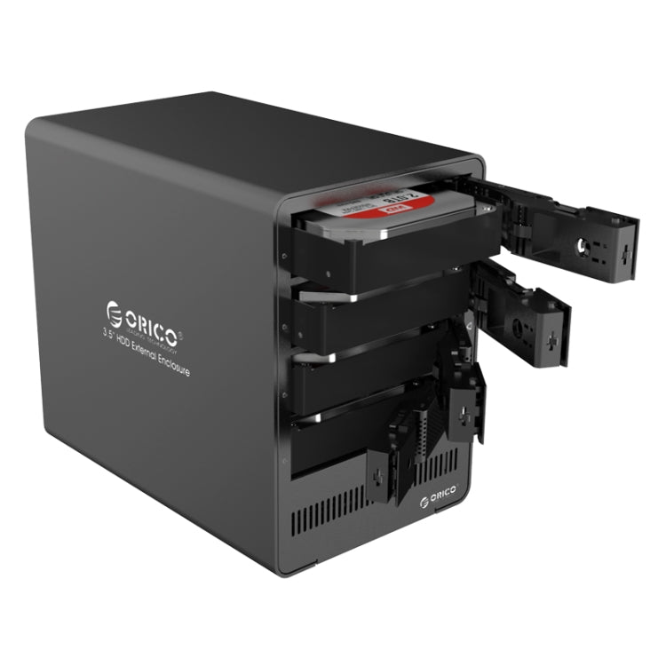 ORICO 9558RU3 五盤位移動硬盤盒/USB 3.0 Type-B 鋁合金3.5英寸SATA HDD硬盤盒, 支持RAID 0 / 5模式