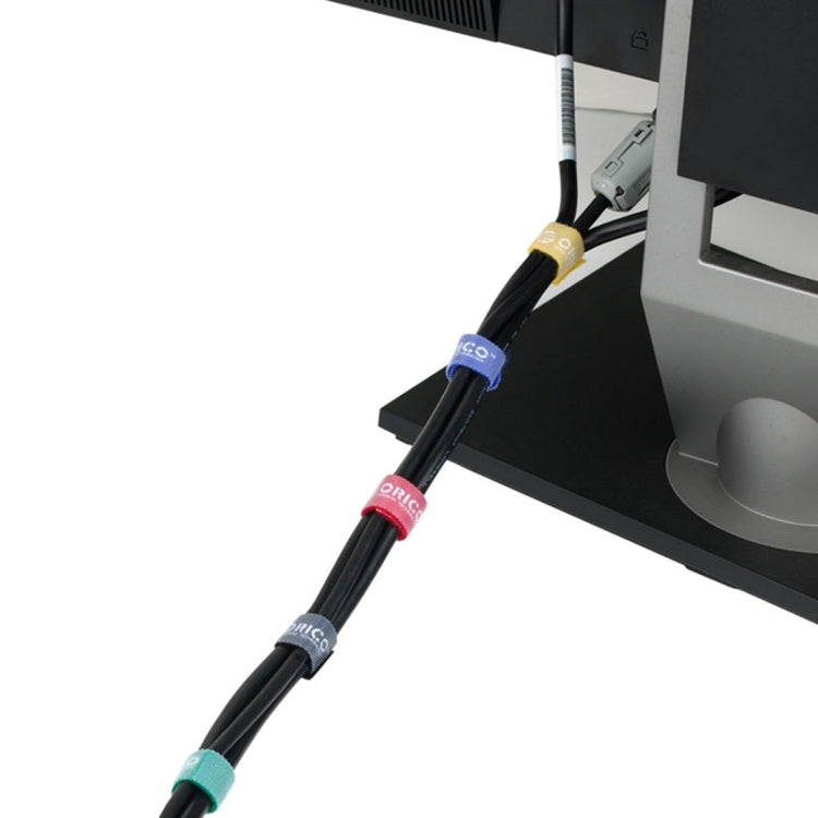 ORICO CBT-5S 五合一彩色電腦理線扎帶/可重複使用和可分割粘扣帶魔術貼扎帶, 長度：1m