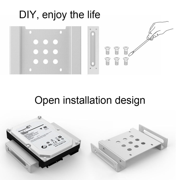 ORICO AC52535-1S 2.5 & 3.5英寸 SSD固態硬盤架/鋁質硬盤驅動器架