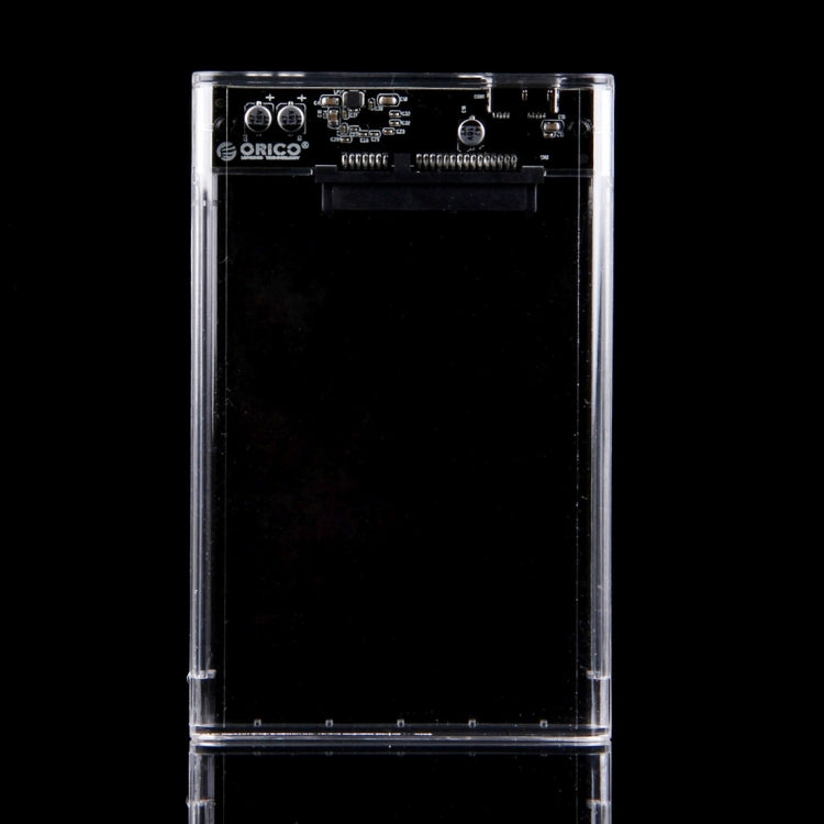ORICO 2139U3-CR 透明移動硬盤盒子/USB3.0筆記本2.5英寸9.5毫米厚度SATA HDD / SSD串口硬盤盒