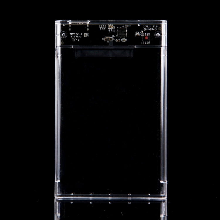 ORICO 2139U3-CR 透明移動硬盤盒子/USB3.0筆記本2.5英寸9.5毫米厚度SATA HDD / SSD串口硬盤盒