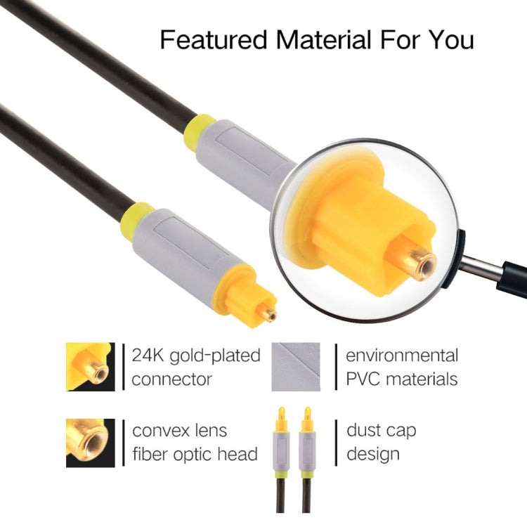 1.5米 OD5.0mm系列 Toslink公頭轉公頭 数字光纖音頻線