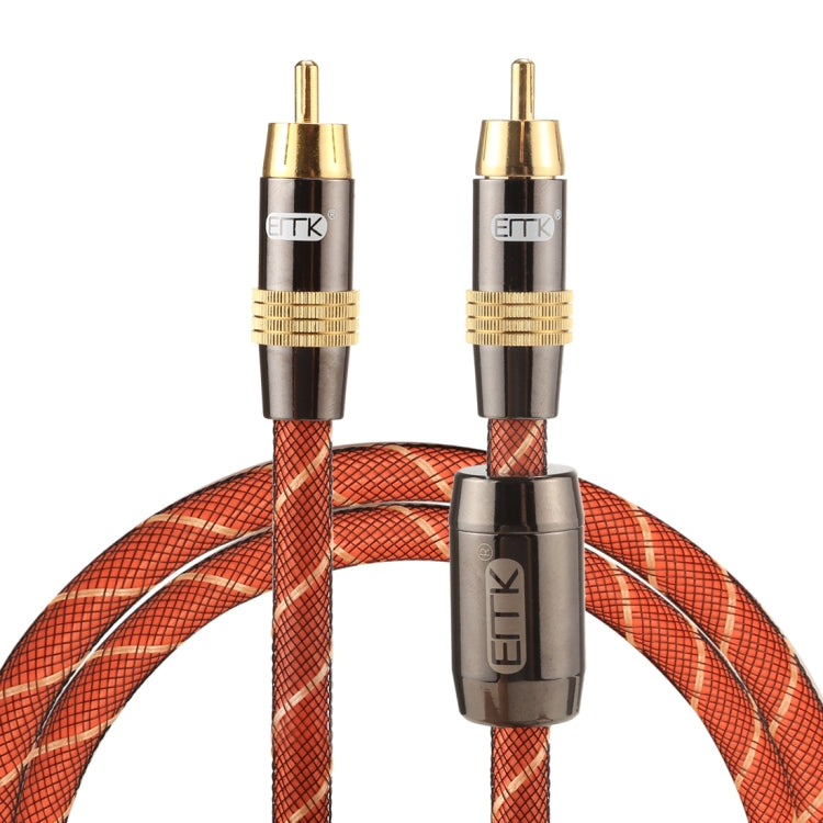 EMK TZ/A 1米 OD8.0mm金屬頭RCA轉RCA 數碼同軸線/同軸音頻線