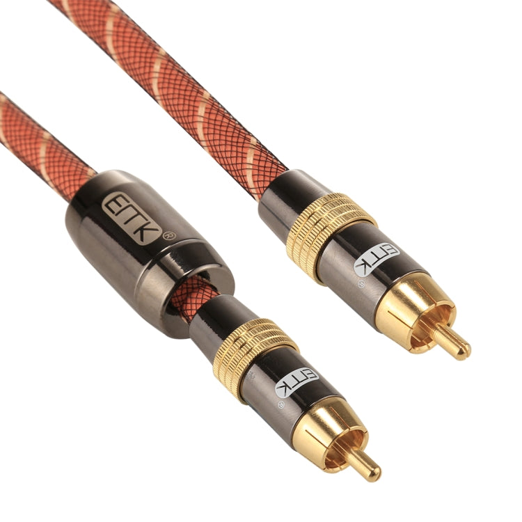 EMK TZ/A 1米 OD8.0mm金屬頭RCA轉RCA 數碼同軸線/同軸音頻線