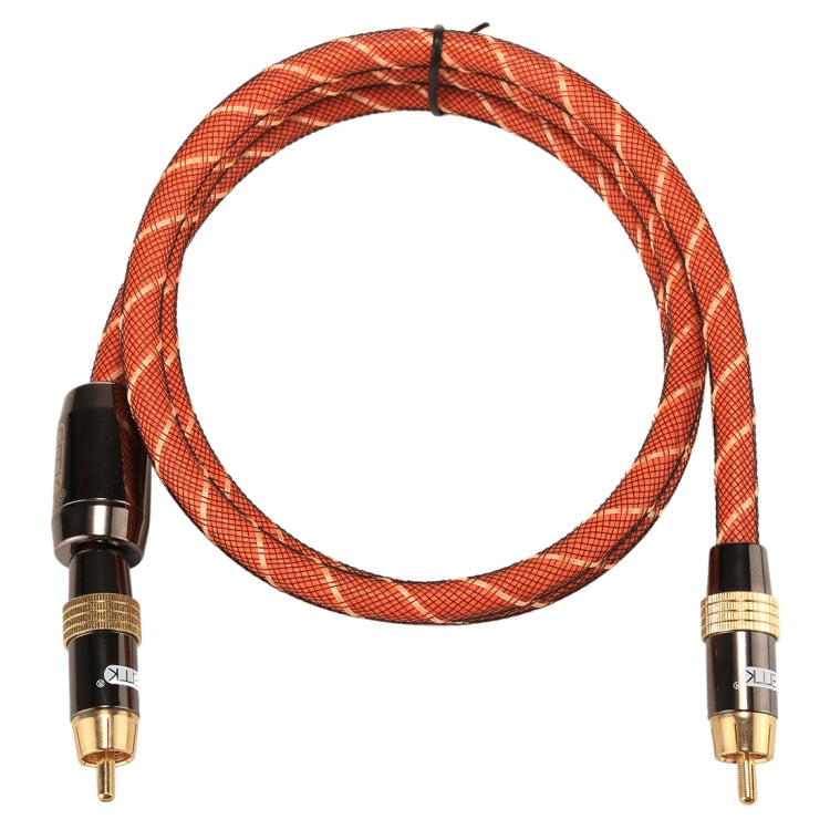 EMK TZ/A 1米 OD8.0mm金屬頭RCA轉RCA 數碼同軸線/同軸音頻線