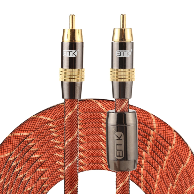 EMK TZ/A 8米 OD8.0mm金屬頭RCA轉RCA 數碼同軸線/同軸音頻線
