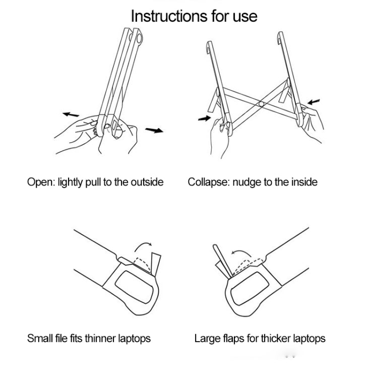 NEXSTAND 筆記本增高架 摺疊便攜電腦散熱支架 尺寸：27x3.9x3.6cm