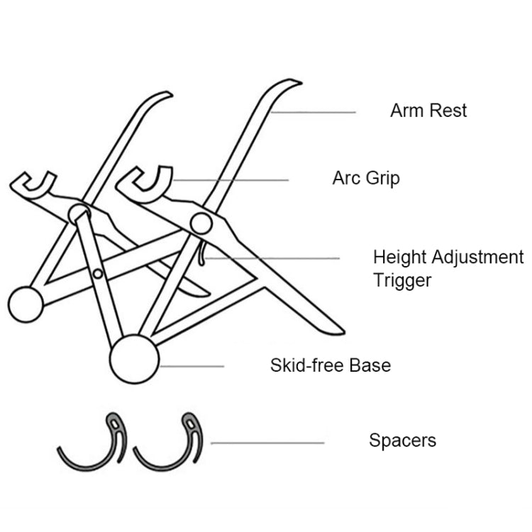 Nexstand K2 筆記本電腦散熱支架摺疊架 尺寸：35.4x4x4cm