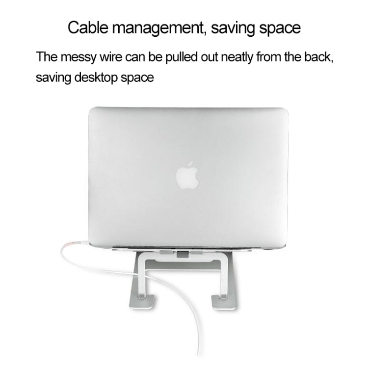 筆記本電腦散熱支架摺疊架 尺寸：22.3x23.5x1.3cm