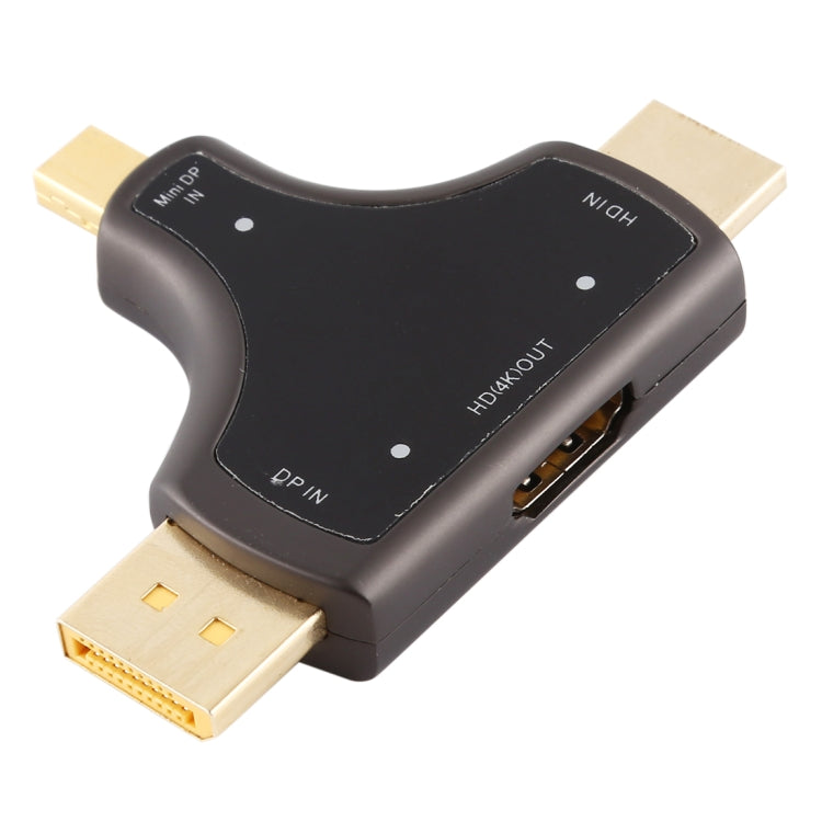 D62A DisplayPort+Mini DP+HDMI公頭 轉 HDMI母頭 3合一轉接頭