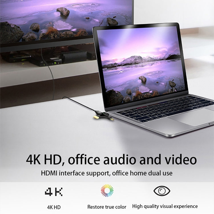 D62A DisplayPort+Mini DP+HDMI公頭 轉 HDMI母頭 3合一轉接頭