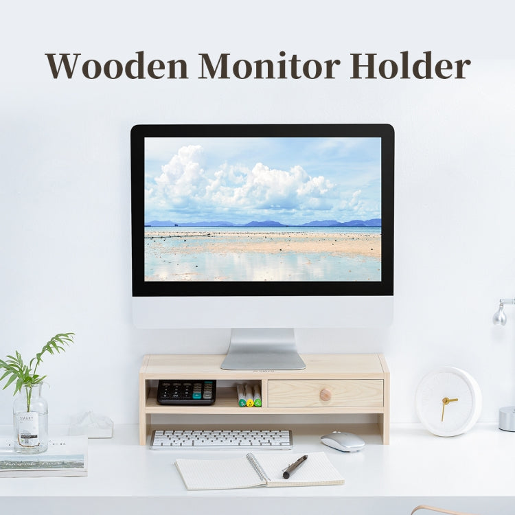 ORICO MSR-01-WD-BP 木紋電腦显示器支架 尺寸：50 x 20 x 6.1cm