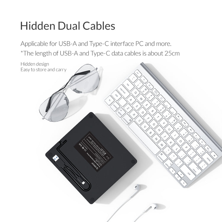 ORICO DVD-XD007 USB3.0+Type-C外置移動DVD光驅 CD/DVD刻錄機