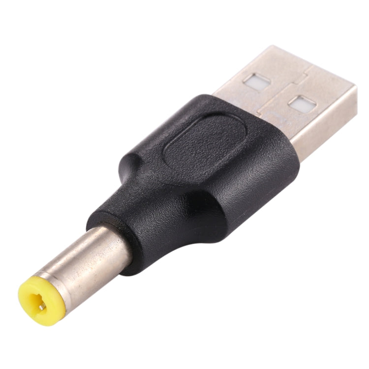 10個一賣 5.5 x 2.5mm公頭 轉 USB 2.0公頭 DC電源插頭連接器