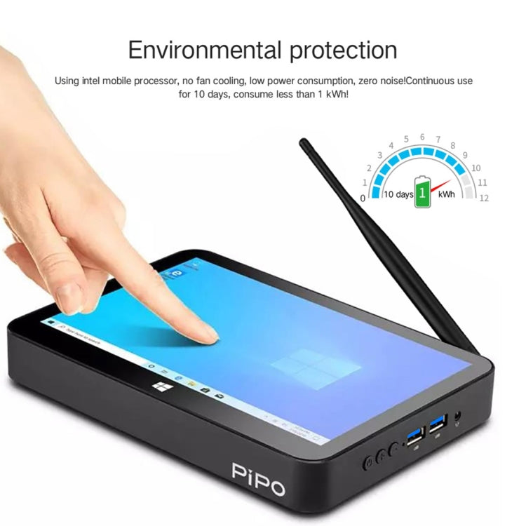 PiPo X11 TV Box Style Tablet Mini PC, 3GB+64GB, 9.0 inch Windows 10 Intel Celeron J4105 Quad Core up to 2.8GHz, US/EU Plug