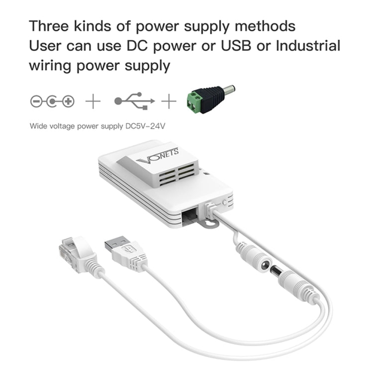 VONETS VAP11AC 雙頻5G/2.4G 無線網橋帶風扇版 300Mbps+900Mbps傳輸速率 適用於視頻安防監控