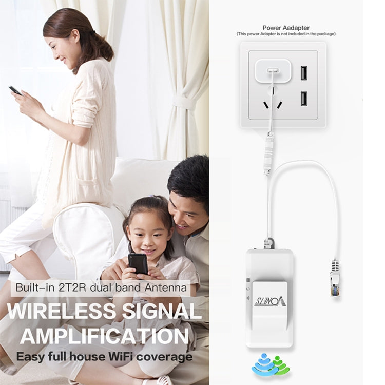 VONETS VAP11AC 雙頻5G/2.4G 無線網橋帶風扇版 300Mbps+900Mbps傳輸速率 適用於視頻安防監控