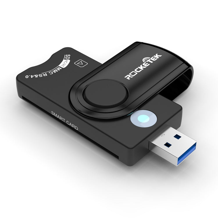 ROCKETEK CR310 USB3.0 IC智能卡讀卡器SD/TF/SIM卡多功能讀卡器