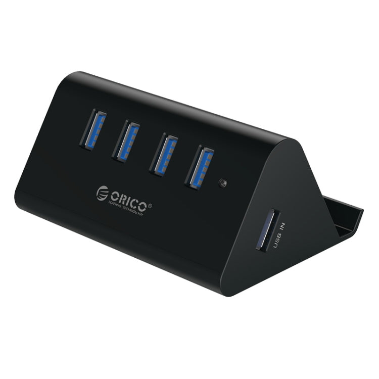ORICO SHC-U3 ABS材質 桌面4口USB3.0集線器 帶手機平板支架&1m長USB線&LED指示燈