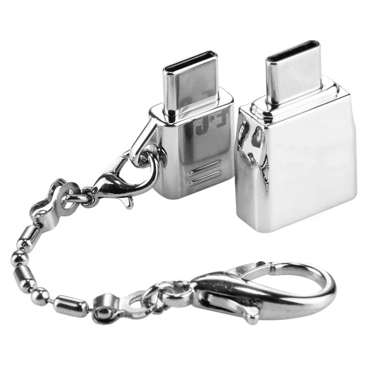 Micro USB母頭轉Type-C公頭+USB 2.0母頭轉Type-C公頭 金屬轉接頭