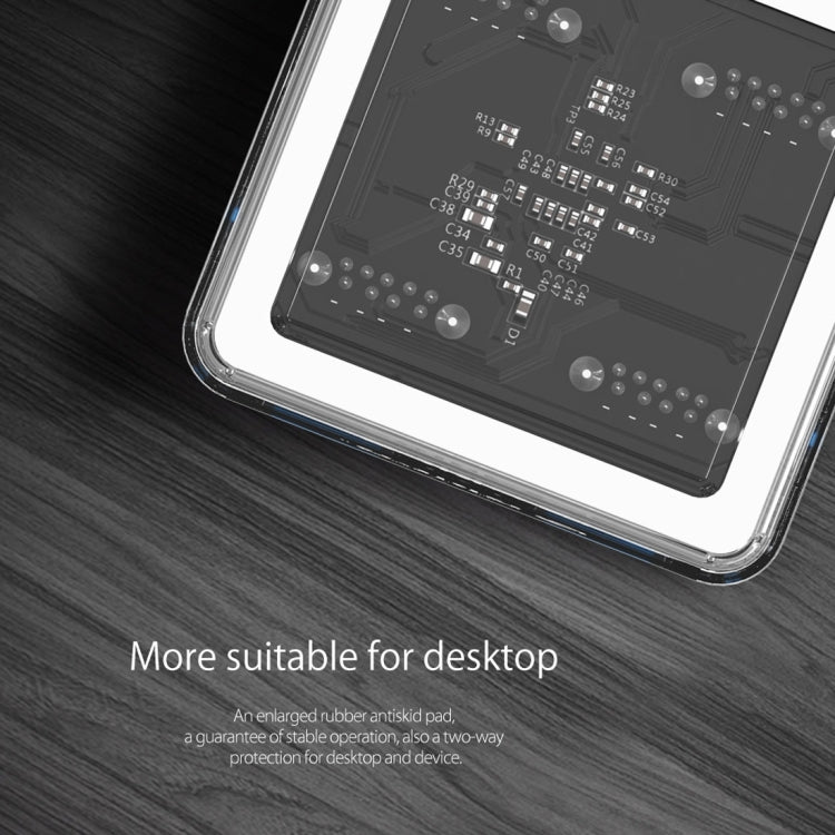 ORICO MH4U-30 USB3.0透明桌面集線器 30cm線